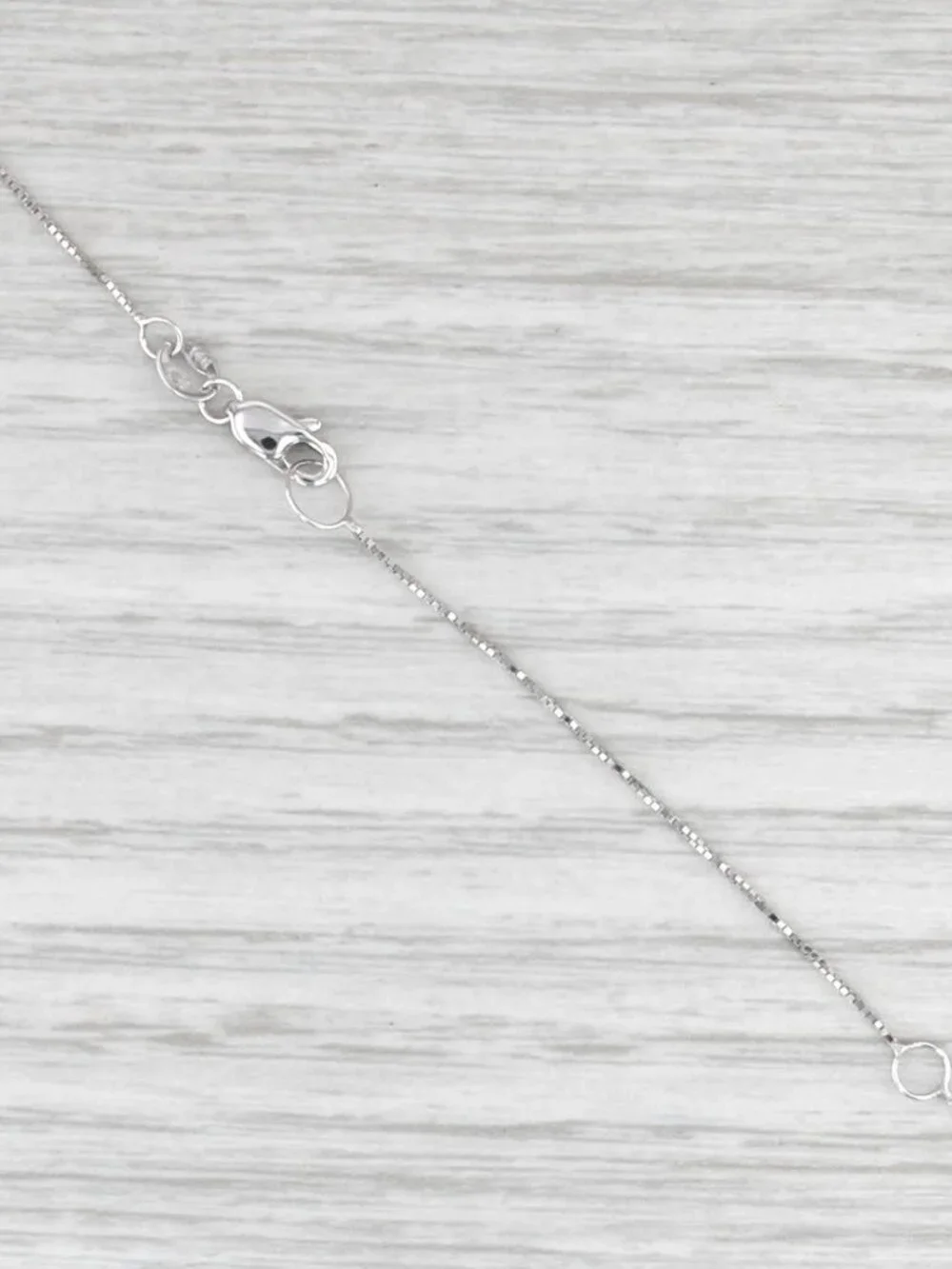 0.16ctw Diamond Halo Pendant Necklace 14k White Gold 16-18